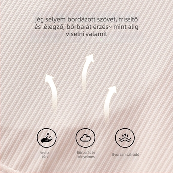 Lányoknak szóló ice-silk melltartó párnázás nélkül és vékony top a korai pubertás számára (9–13 év)