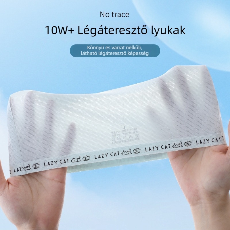 Ice Silk gyerekeknek varrás nélküli felső, lélegző nylon-elasztán keverék