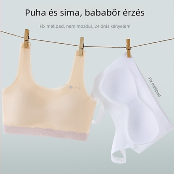 Mellény-stílusú, seamless lányoknak, fix kosaras kialakítás, nylon anyag, dupla vállpántok