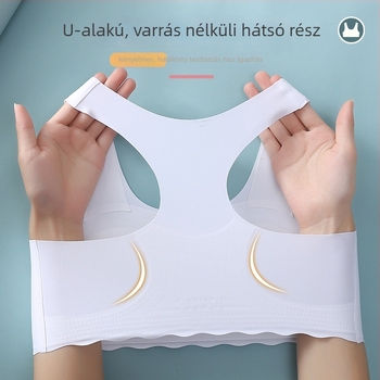 Nylon mellény pamut töltésű csészékkel lányoknak 12–15 éveseknek, légáteresztő és kényelmes, Y-alakú vállpántok