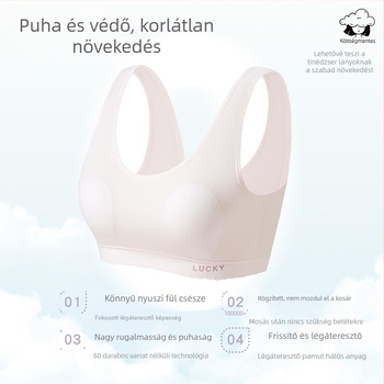 Nyuszifüles mellény-stílusú sporttop, légáteresztő és nedvességelvezető, tinédzsereknek