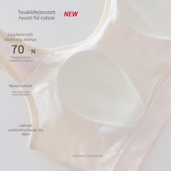 Nyuszifüles mellény-stílusú sporttop, légáteresztő és nedvességelvezető, tinédzsereknek
