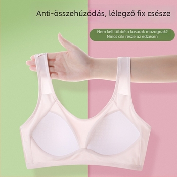 Tinédzser sportmelltartó teljes kosár, vékony formázott kosár, nejlon anyag, rögzített vállpántok, lélegző