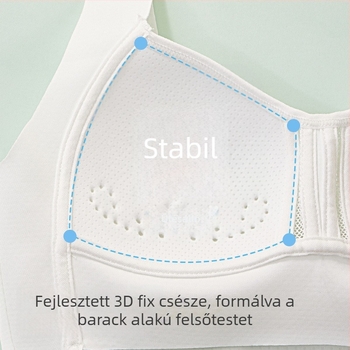 Tinédzser lányok sport melltartója, mellény-stílusú, spandex anyag, teljes kosár, vékony formázott kosár, nejlon bélés, légáteresztő hát