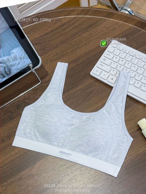 Két szakaszos fejlődésű lányoknak, beépített vékony pamut betét a mellkas területén, környakú, viszkóz 76.6%