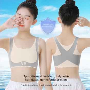 Lányoknak készült nylon melltartó – 68% nylon, 32% elasztán; négy évszakos viselet; középiskolás korú lányoknak