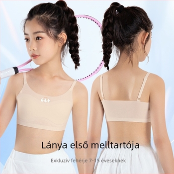 Lányoknak: Könnyű cami felső a fejlődési szakaszhoz nylon-spandex 60/40, 8+ év, minden szezonban