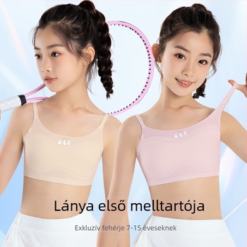 Lányoknak: Könnyű cami felső a fejlődési szakaszhoz nylon-spandex 60/40, 8+ év, minden szezonban