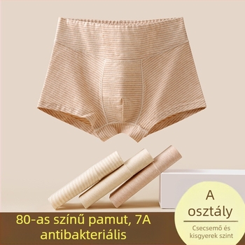 Fiúknak szánt pamut boxerszár, 90% pamut, A osztály, antibakteriális, lélegző, 3–8 éveseknek, 2024 ősz