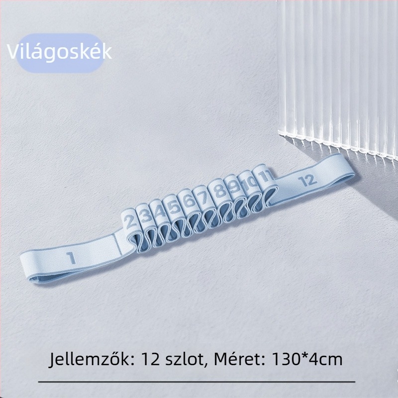 Táncellenállás-öv 8/10/12 részével, fitnesz jógaöv a derék és a láb nyújtásához, poliészter és latex, Lixiang