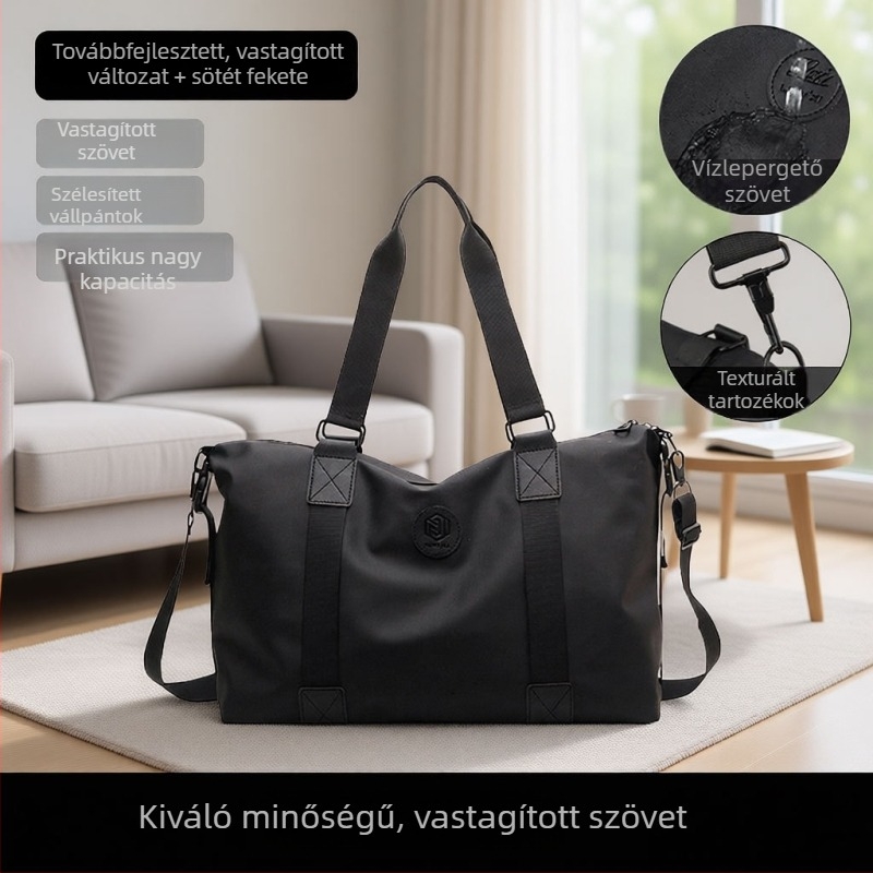Uniszex kereszttáska és kézi utazótáska, többfunkciós, nagy kapacitású, 20–35 L, nylon, vízálló, ultrakönnyű, hőszigetelt, kopásálló, gerincvédelem, vágásálló, utazásokhoz, edzőterembe és sporthoz.
