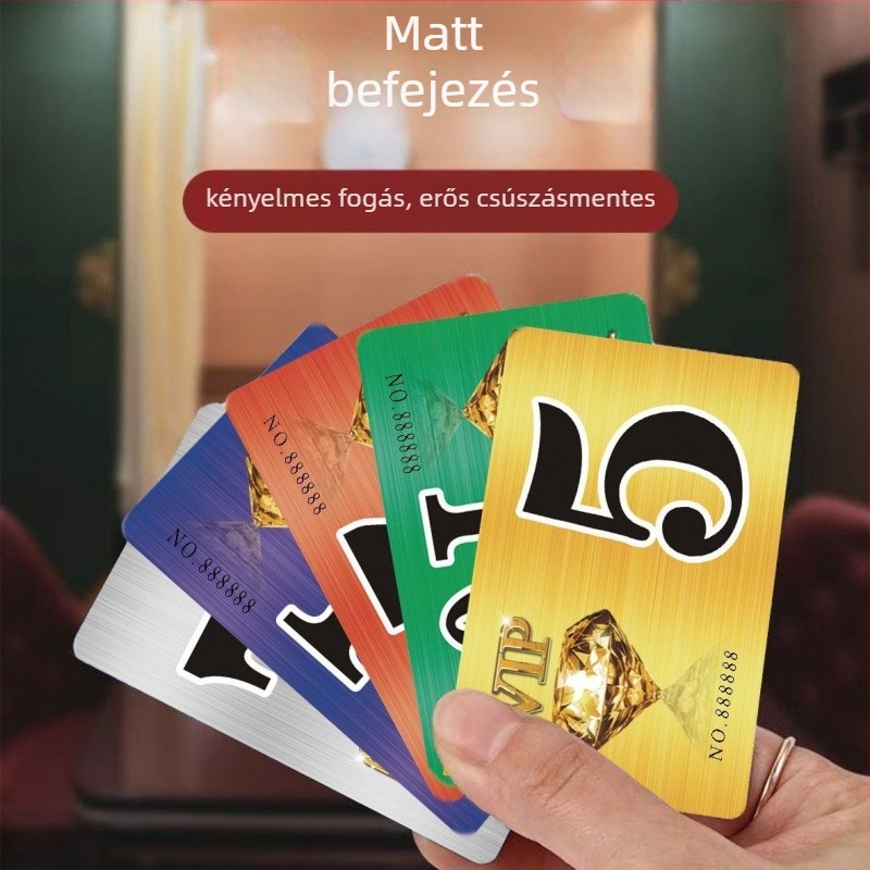 Melamin Mahjong chip token – vízálló, kopásálló, vastag matt felületű gépekhez