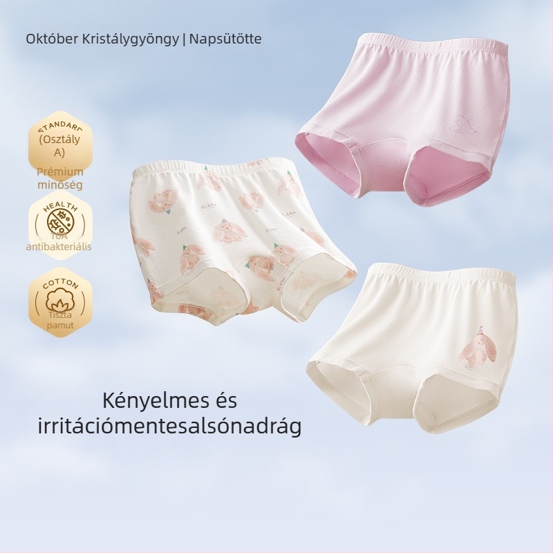 Gyerekeknek szánt fehérnemű, uniszex, 95% pamut, October Crystal márka, 1–3 éves korosztálynak