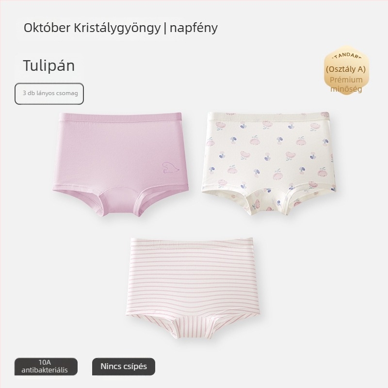 Gyerekeknek szánt fehérnemű, uniszex, 95% pamut, October Crystal márka, 1–3 éves korosztálynak