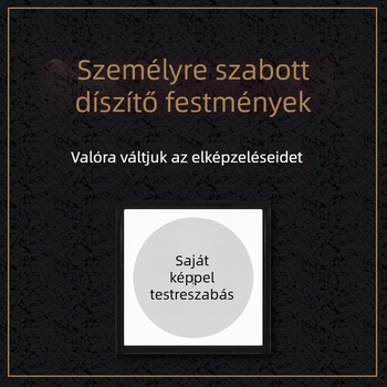 Dekoratív falikép, keretben, tömörfa kerettel, vászon alapú, modern dekoratív festmény, spray festés technikával