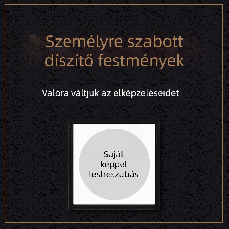 Dekoratív falikép, keretben, tömörfa kerettel, vászon alapú, modern dekoratív festmény, spray festés technikával