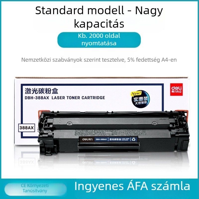 Tonerkazetta DTH-388AT HP M1136, M126a és P1106-hoz (1500 oldal; újratölthető poros toner; lézeres nyomtató)