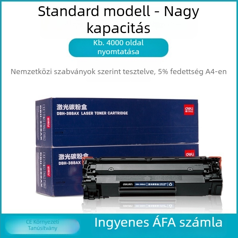 Tonerkazetta DTH-388AT HP M1136, M126a és P1106-hoz (1500 oldal; újratölthető poros toner; lézeres nyomtató)