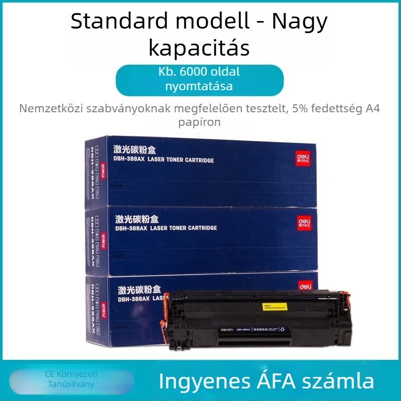Tonerkazetta DTH-388AT HP M1136, M126a és P1106-hoz (1500 oldal; újratölthető poros toner; lézeres nyomtató)
