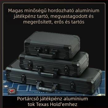 Póker chip tároló doboz, chip rendező Texas Hold'em, Mahjong és sakkterem számára