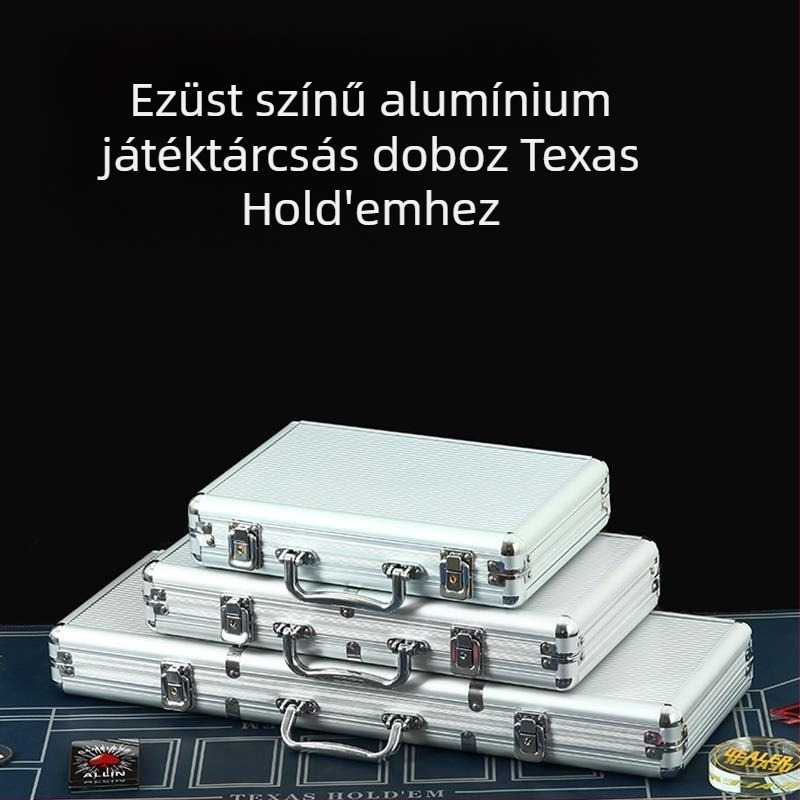 Póker chip tároló doboz, chip rendező Texas Hold'em, Mahjong és sakkterem számára