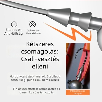 Ólomsúlyú horog – 50 darab, tüskével, basszhoz és mandarin halhoz