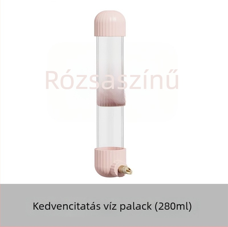 A papagájok számára automata vízadagoló, akril anyagból; tű alakú palack; Demon pet márka; nagy mennyiségben testreszabható