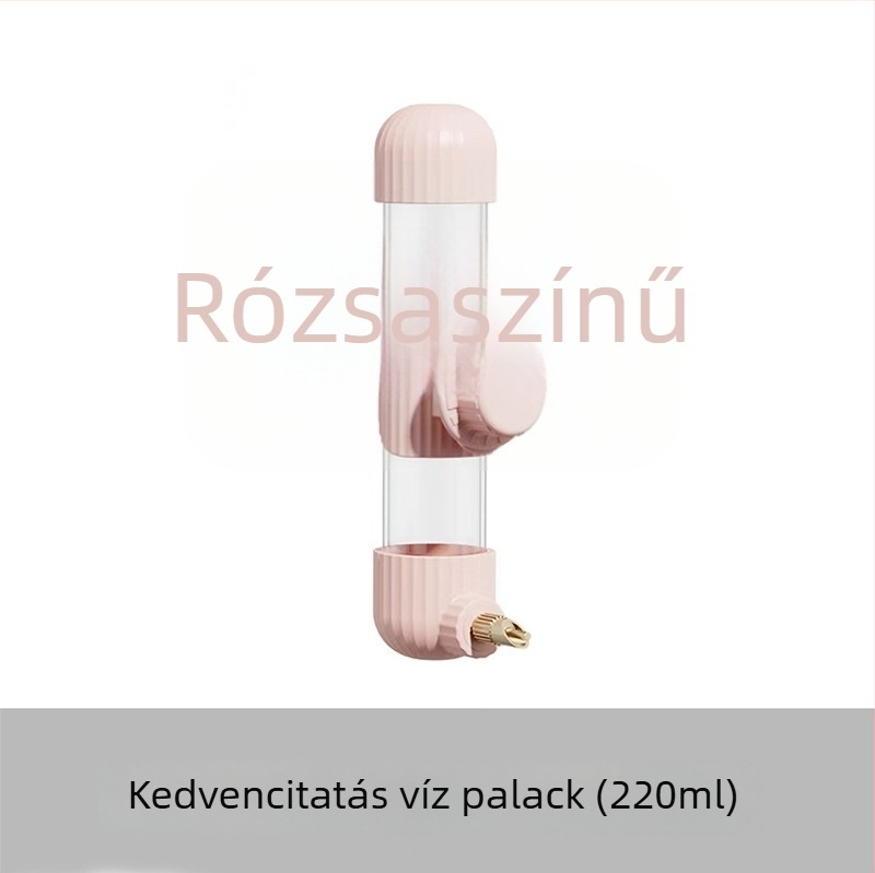 A papagájok számára automata vízadagoló, akril anyagból; tű alakú palack; Demon pet márka; nagy mennyiségben testreszabható