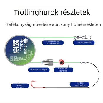 Kárpáti horgászat damil készlet, őszi-téli szezonhoz, PE anyag