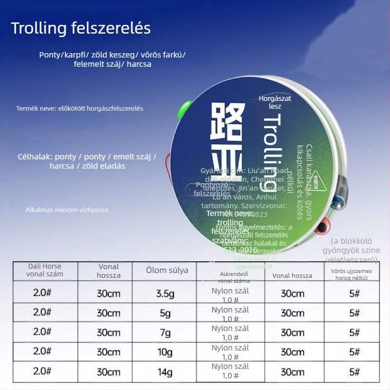 Kárpáti horgászat damil készlet, őszi-téli szezonhoz, PE anyag