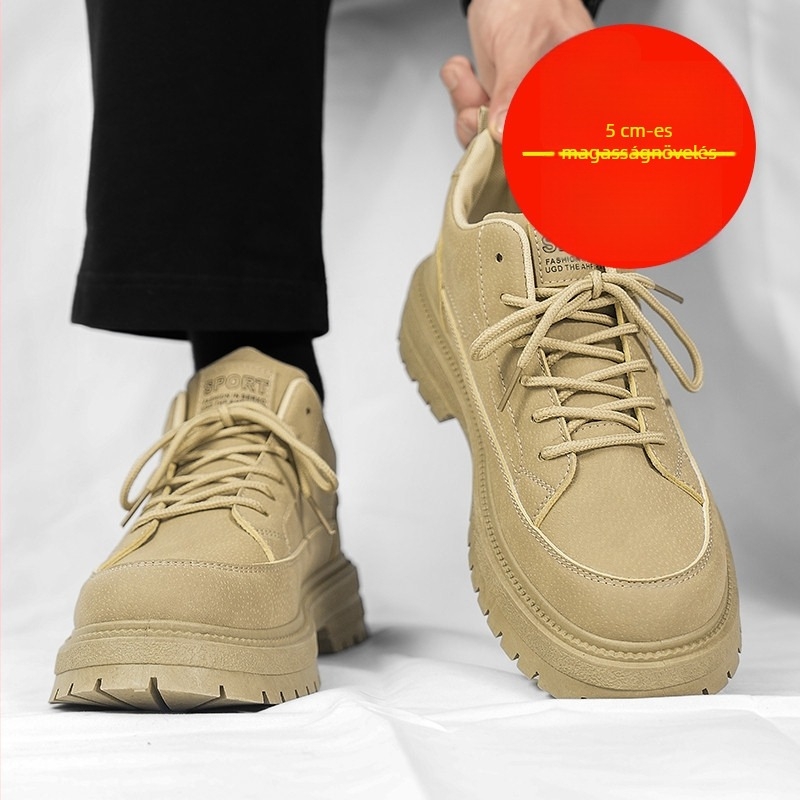 Férfi loaferek - vízálló, nyitott orrú, alacsony szárú, gumitalpú, fűzős