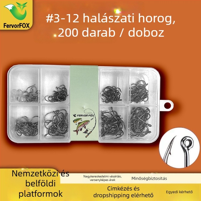 Ferovrfox horog, sky hook, No. 3, tóhoz, nagy szilárdságú