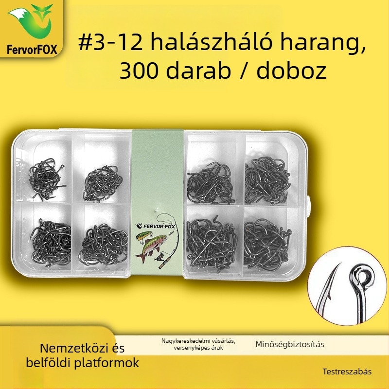 Ferovrfox horog, sky hook, No. 3, tóhoz, nagy szilárdságú