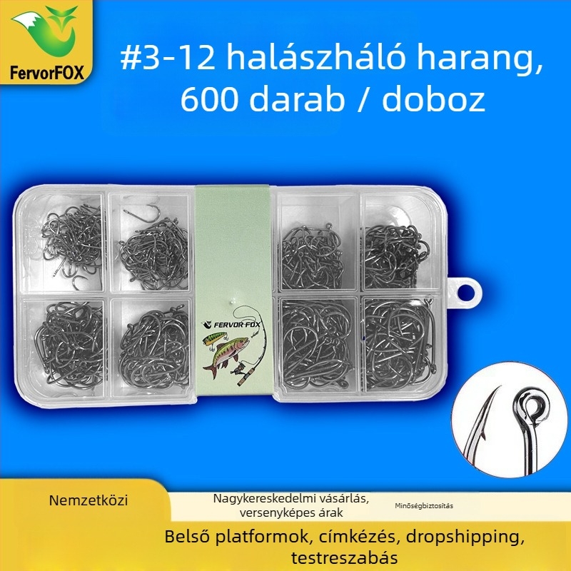 Ferovrfox horog, sky hook, No. 3, tóhoz, nagy szilárdságú
