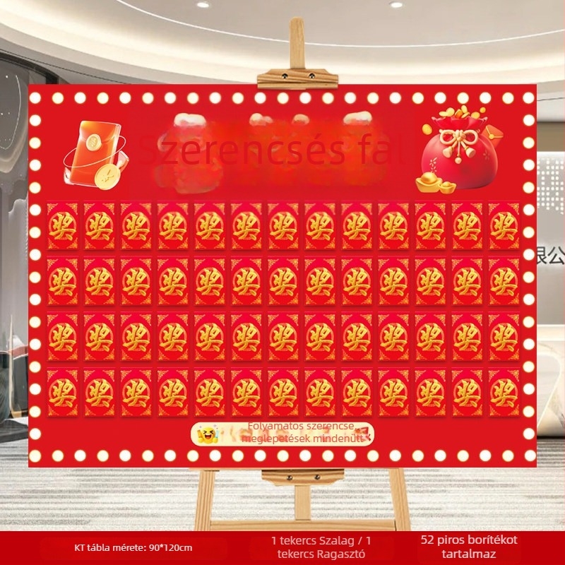 KT fali panel esküvői dekorációhoz (PVC anyag; csomagolás kartondoboz; termékszám: F9865TT95M86MJ; márka: Gengzhen; esküvőre)