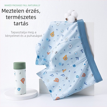 Fiúknak boxeralsó, 95% pamut, 5% elastán, biztonsági szint A, termékkód YKF21302, 8 éves és idősebb gyermekek számára