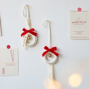 Nuchi Újévi harang-dísz áldást hozó karakterrel és zodiákus motívummal, mini lógó medál a tavaszi fesztiválhoz