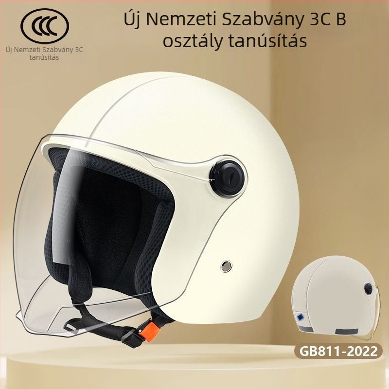 Elektromos kerékpár sisak, fél sisak, ABS, 3C Gb811-2022b tanúsítvány, felnőtt, egész éves használatra, ingázáshoz