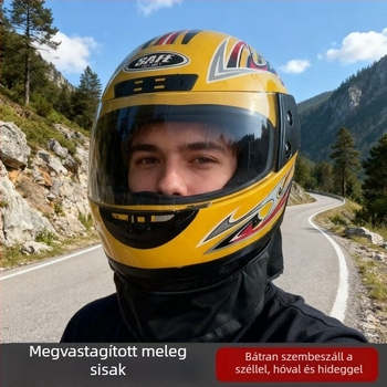 E-kerékpár fél sisak téli használatra, ABS anyag, Gb811-2022b tanúsítvány, elektromos kerékpárokhoz