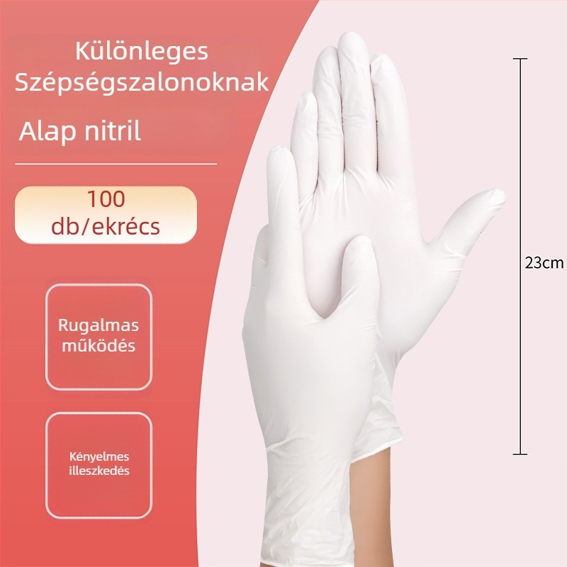 Egyszer használatos masszázs kesztyű PVC-ből, csúszásmentes, átlátszó kialakítás, vastagság legfeljebb 0.05 mm, Yingke modell