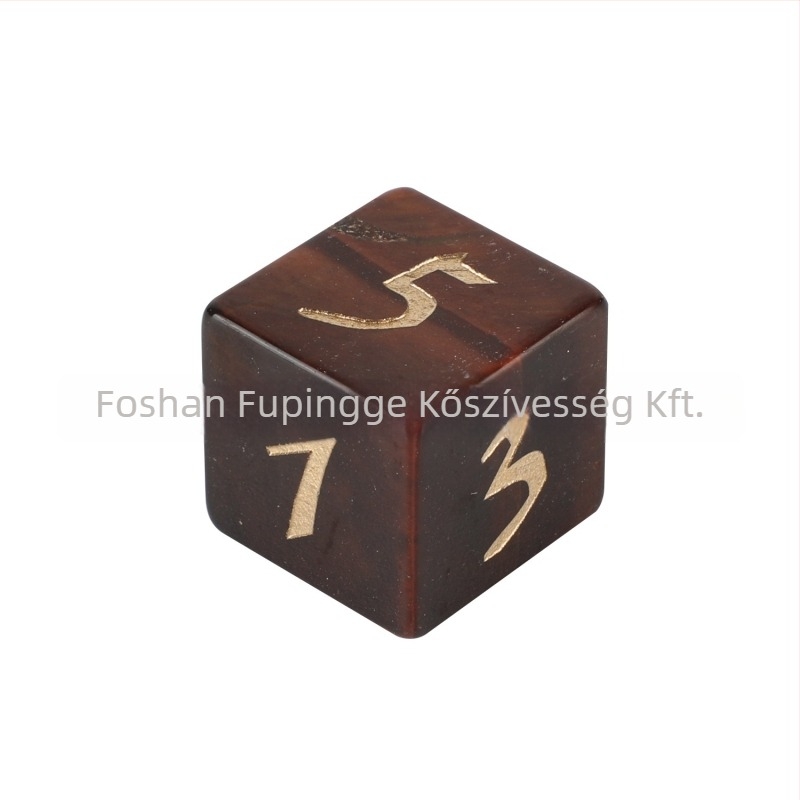 Dungeons & Dragons dobókocka, természetes kristálykő, 20 oldalú, jobb szögű kialakítás, 1-darabos doboz
