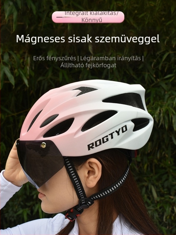 Kerékpáros sisak, PC+EPS anyag, fél sisak, uniszex, felnőtt, kerékpárhoz