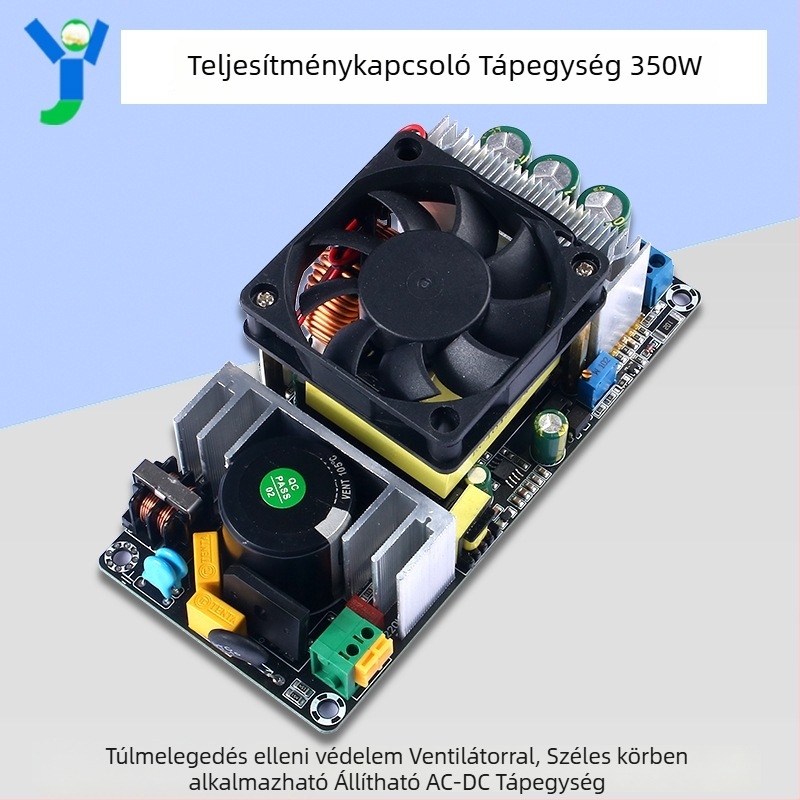 Kapcsolóüzemű tápegység 350W, 24/36/48V kimenetek, 220V bemenet, 10A, állítható