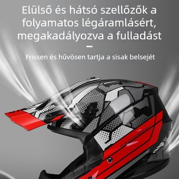 DOT terep-kerekes sisak hegymászó kerékpározáshoz, teljes arcos sisak downhill versenyekhez, levehető bélés