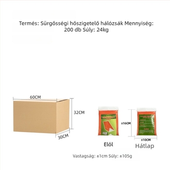 Junhe Kültéri vészhelyzeti hálózsák PE alumíniumfóliával, hővédő túlélő takaró