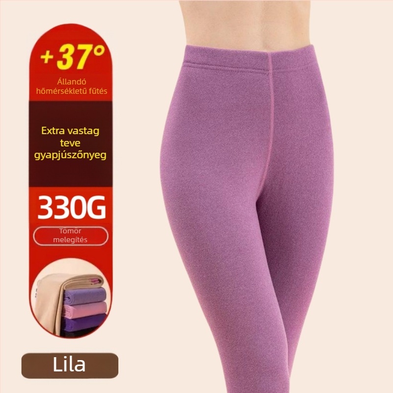 Női téli leggings velúr bélésű - kettős réteg, extrán vastag anyag, poliészter keverék