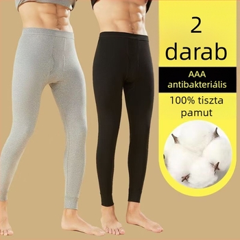 Őszi–téli férfi termo nadrág, 100% pamut, lélegző, meleg, varrat nélküli, alapréteg nadrág
