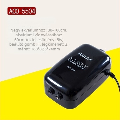 Haili akváriumi oxigénpumpa ACO5503/6603/9610 Csendes aerátor