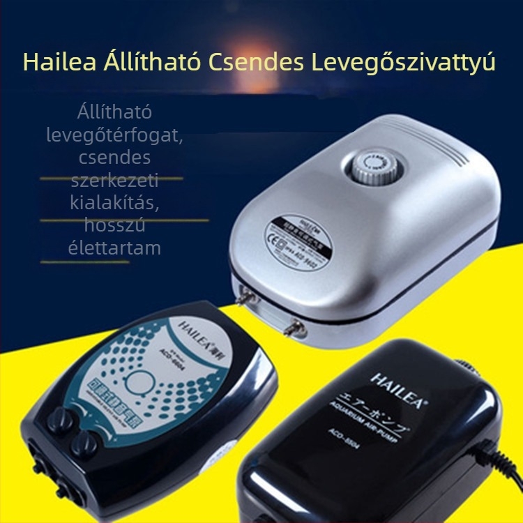 Haili akváriumi oxigénpumpa ACO5503/6603/9610 Csendes aerátor