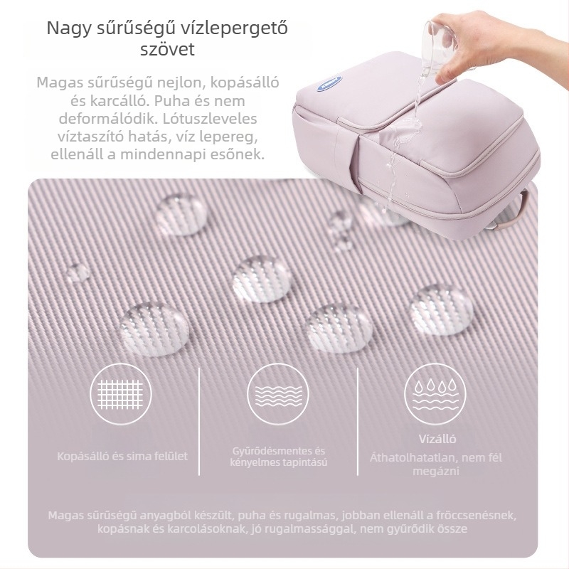 Új 2025-ös nylon hátizsák, nagy kapacitású, egyetemi és középiskolai diákok számára, két vállpánttal